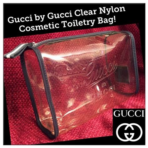 gucci clear toiletry bag|gucci toiletry bag men's.